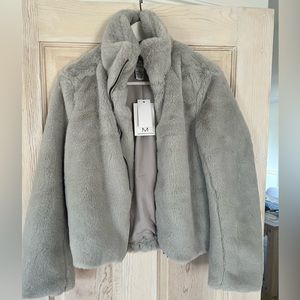 Magaschoni faux fur jacket - NWT.